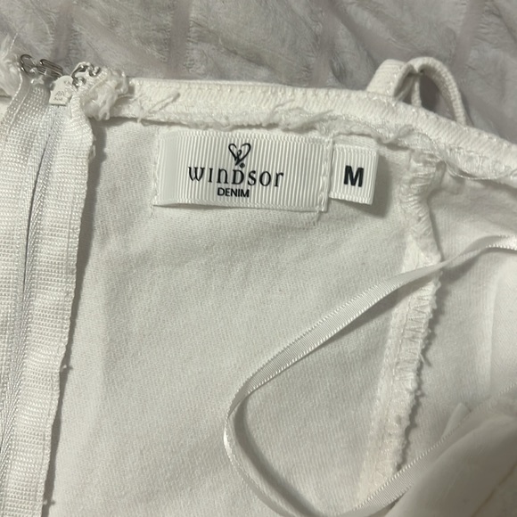 Windsor White Denim Skort Romper - Picture 7 of 7